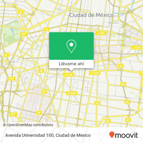 Mapa de Avenida Universidad 100