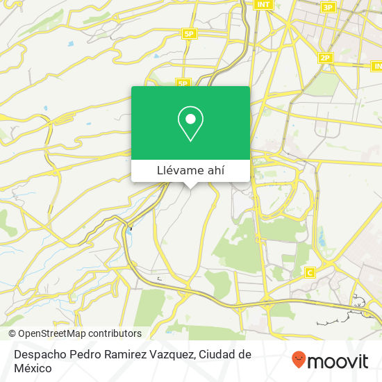 Mapa de Despacho Pedro Ramirez Vazquez