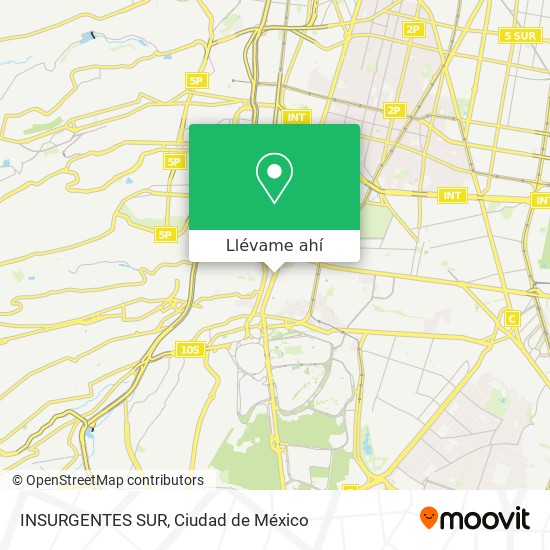 Mapa de INSURGENTES SUR