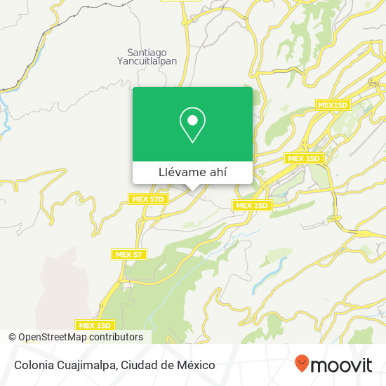 Mapa de Colonia Cuajimalpa