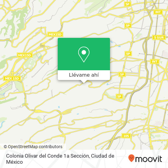 Mapa de Colonia Olivar del Conde 1a Sección