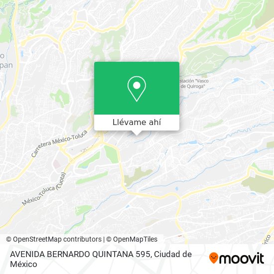 Mapa de AVENIDA BERNARDO QUINTANA 595