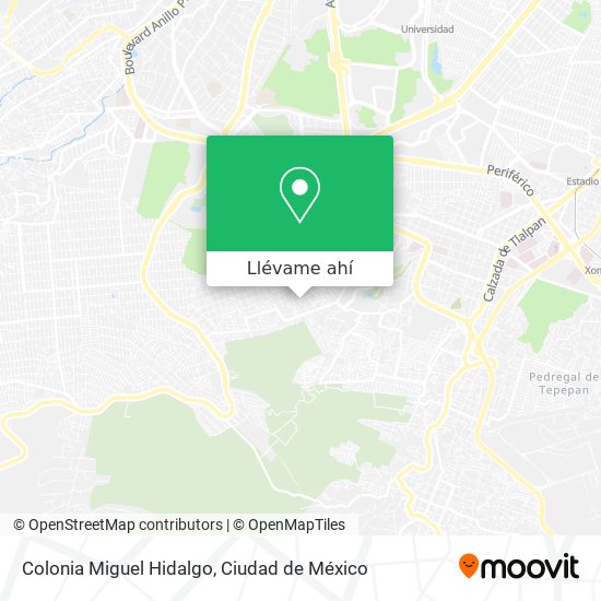 Mapa de Colonia Miguel Hidalgo