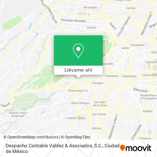 Mapa de Despacho Contable Valdez & Asociados, S.C.