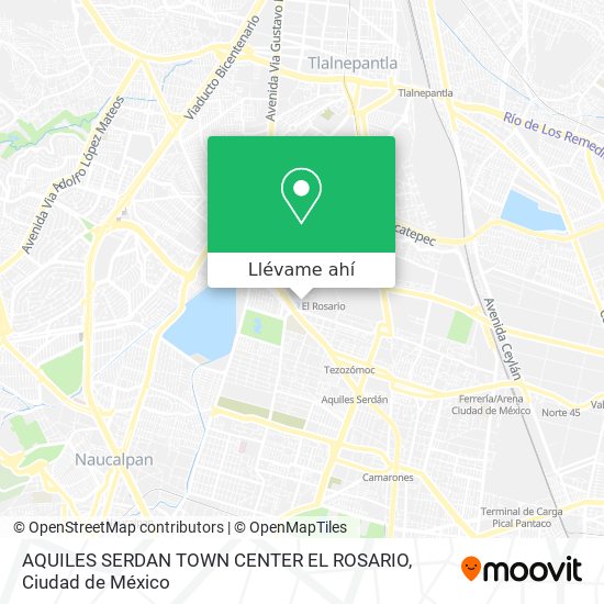 Mapa de AQUILES SERDAN  TOWN CENTER EL ROSARIO