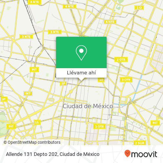 Mapa de Allende 131 Depto 202
