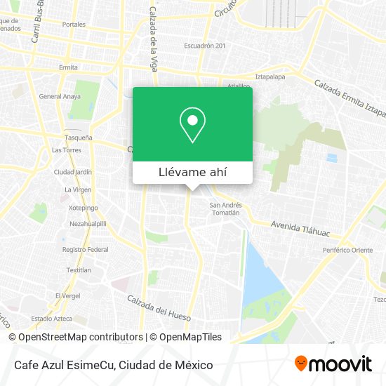 Mapa de Cafe Azul EsimeCu