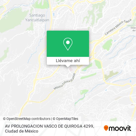 Mapa de AV  PROLONGACION VASCO DE QUIROGA 4299