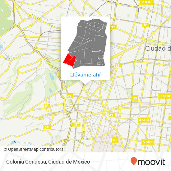 Mapa de Colonia Condesa