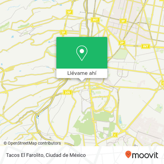 Mapa de Tacos El Farolito