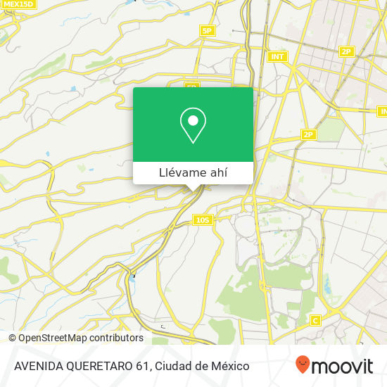 Mapa de AVENIDA QUERETARO 61