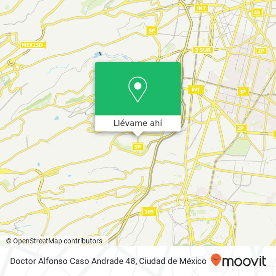 Mapa de Doctor Alfonso Caso Andrade 48