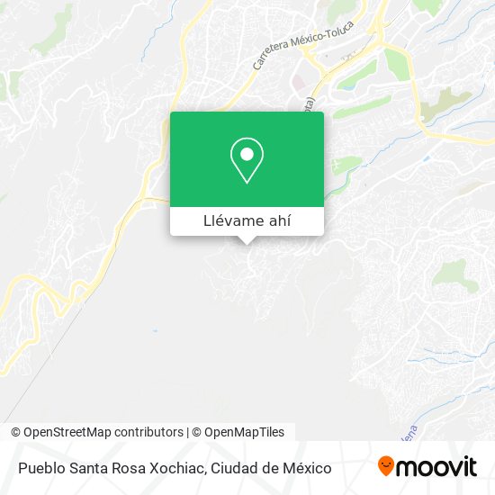 Mapa de Pueblo Santa Rosa Xochiac