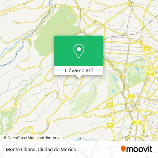 Mapa de Monte Libano