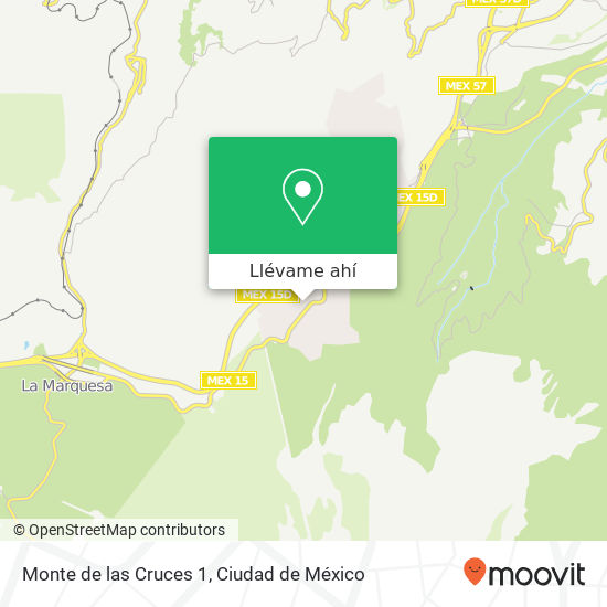 Mapa de Monte de las Cruces 1