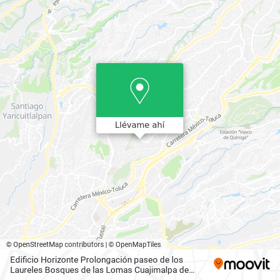 Mapa de Edificio Horizonte  Prolongación paseo de los Laureles  Bosques de las Lomas  Cuajimalpa de Morelos