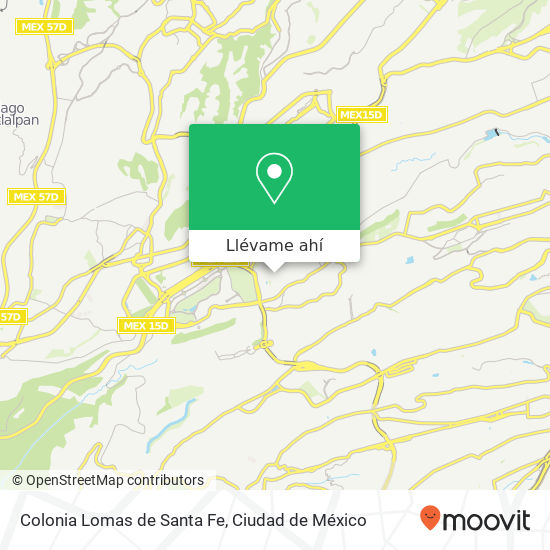 Mapa de Colonia Lomas de Santa Fe