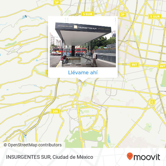 Mapa de INSURGENTES SUR