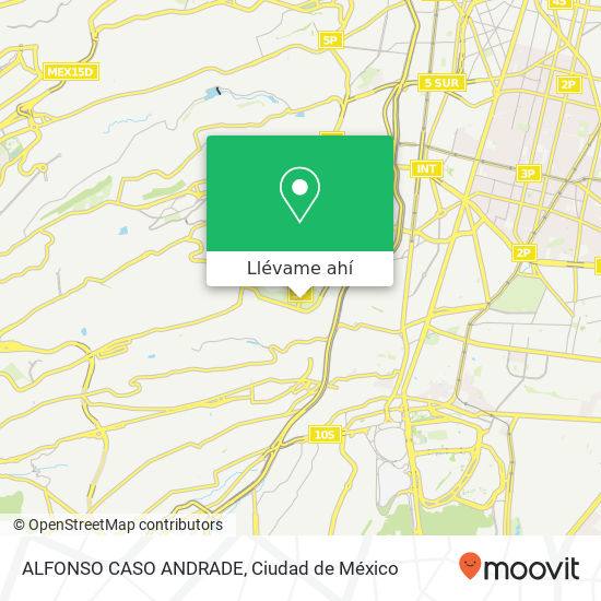 Mapa de ALFONSO CASO ANDRADE