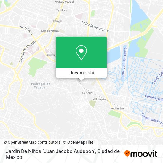 Mapa de Jardin De Niños "Juan Jacobo Audubon"