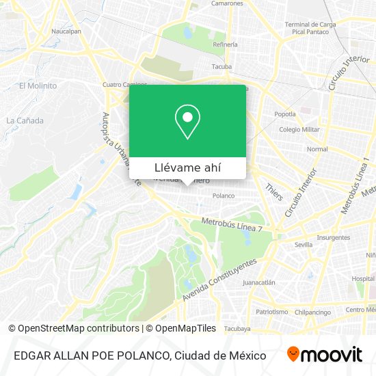 Mapa de EDGAR ALLAN POE  POLANCO