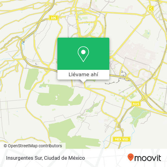 Mapa de Insurgentes Sur