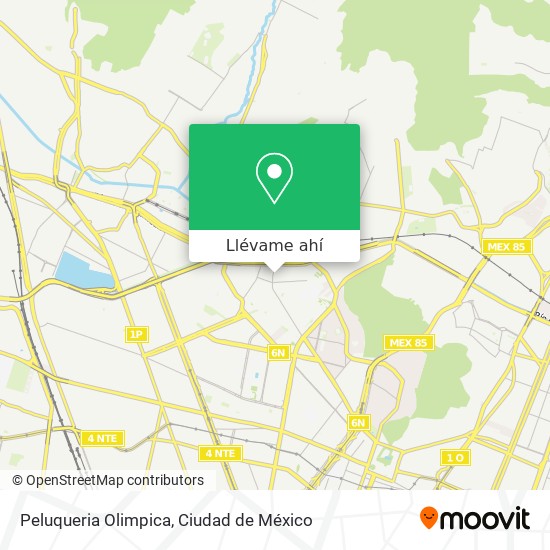 Mapa de Peluqueria Olimpica