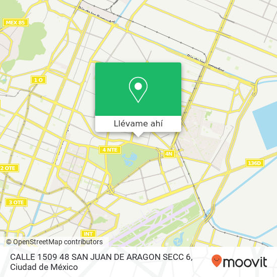 Mapa de CALLE 1509  48 SAN JUAN DE ARAGON SECC 6