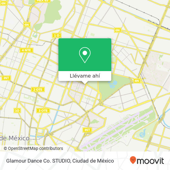 Mapa de Glamour Dance Co.  STUDIO