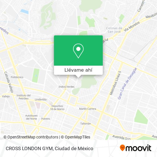 Mapa de CROSS LONDON GYM