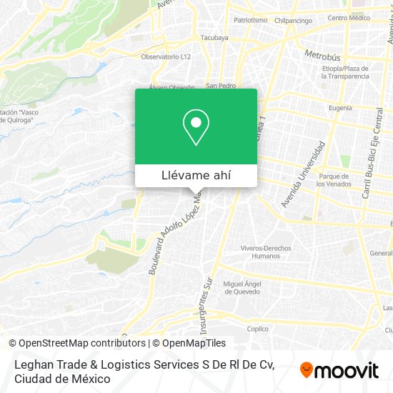 Mapa de Leghan Trade & Logistics Services S De Rl De Cv