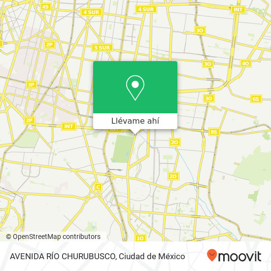 Mapa de AVENIDA RÍO CHURUBUSCO
