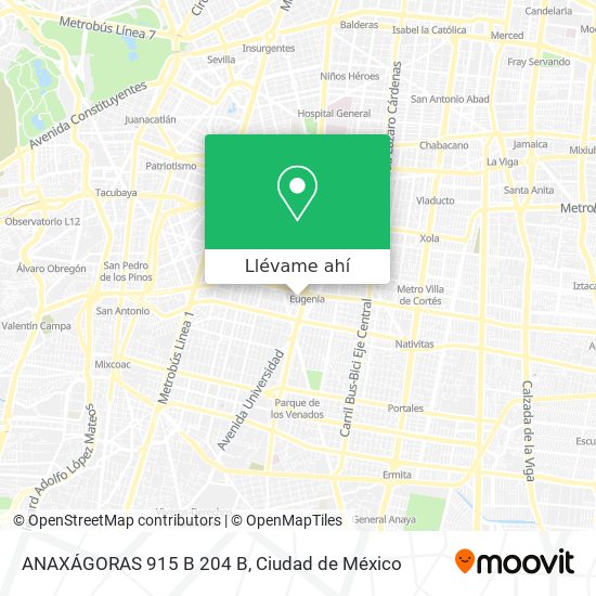 Mapa de ANAXÁGORAS 915 B 204 B