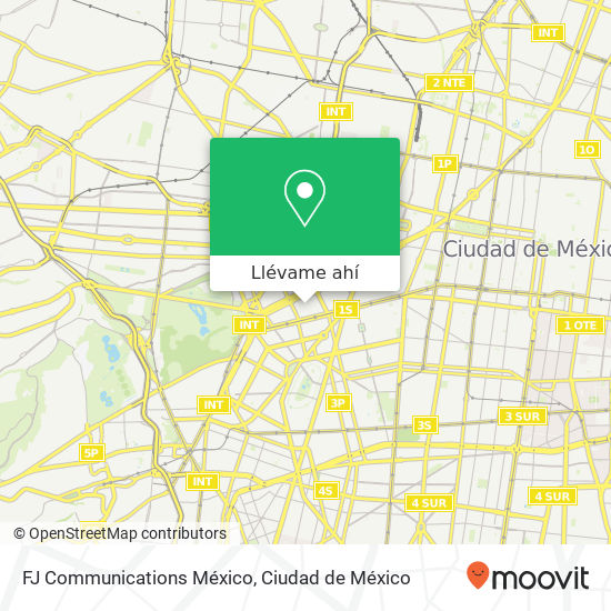 Mapa de FJ Communications México