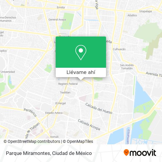 Mapa de Parque Miramontes
