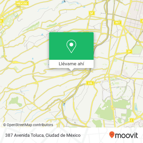Mapa de 387 Avenida Toluca