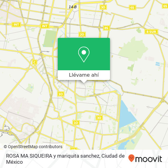 Mapa de ROSA MA  SIQUEIRA y mariquita sanchez
