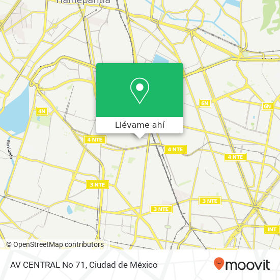 Mapa de AV  CENTRAL No  71