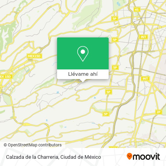 Mapa de Calzada de la Charreria
