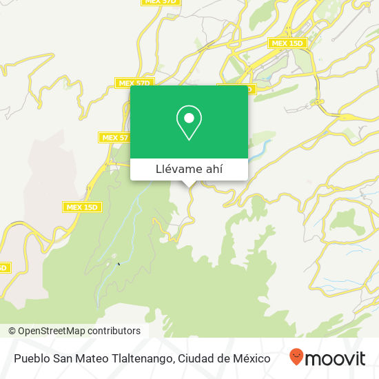 Mapa de Pueblo San Mateo Tlaltenango