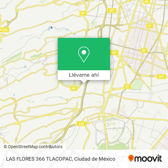 Mapa de LAS FLORES 366 TLACOPAC