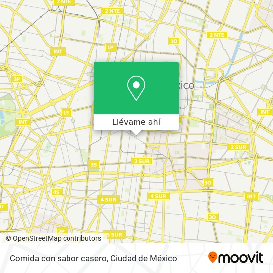 Mapa de Comida con sabor casero