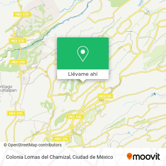 Mapa de Colonia Lomas del Chamizal