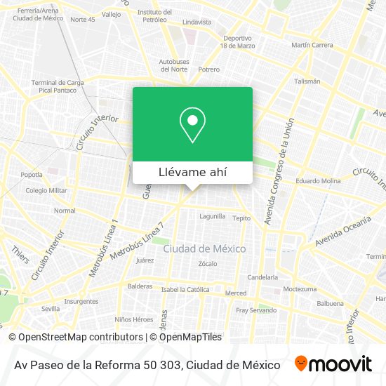 Mapa de Av  Paseo de la Reforma 50 303