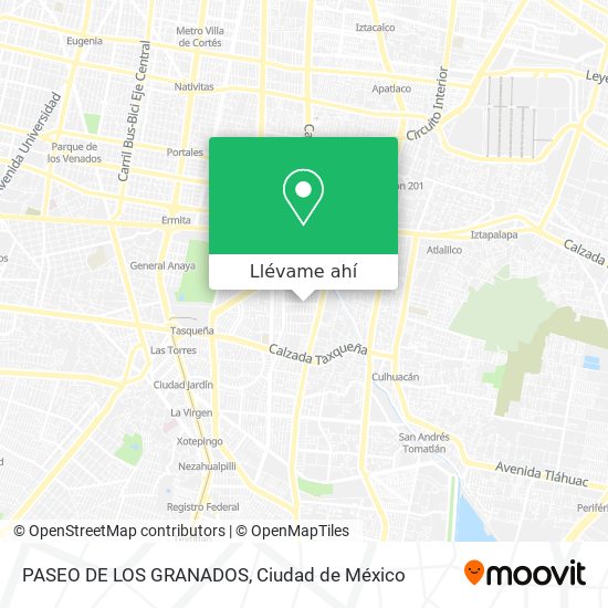 Mapa de PASEO DE LOS GRANADOS