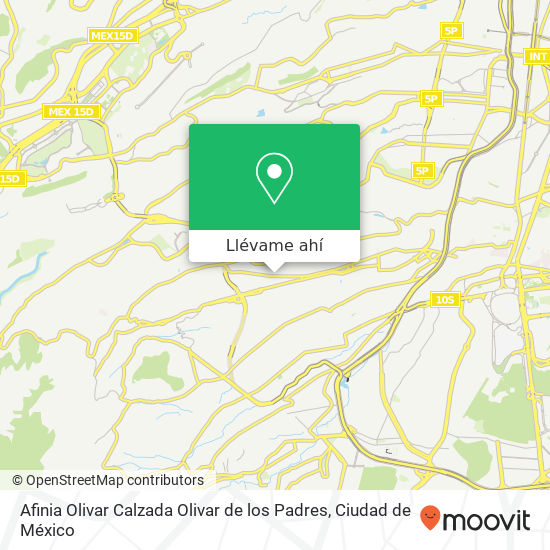 Mapa de Afinia Olivar  Calzada Olivar de los Padres