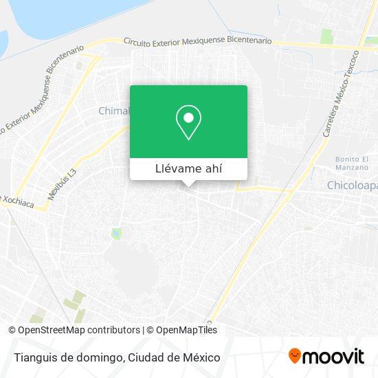 Mapa de Tianguis de domingo