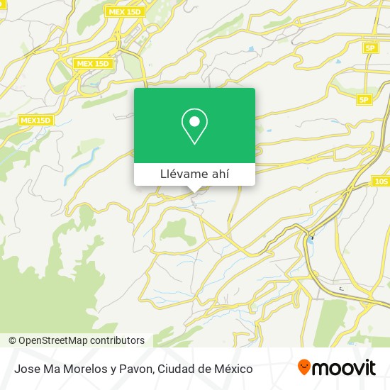 Mapa de Jose Ma  Morelos y Pavon