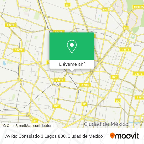 Mapa de Av Río Consulado  3 Lagos  800