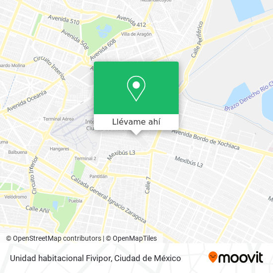 Mapa de Unidad habitacional Fivipor